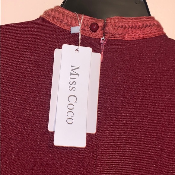 Miss coco red lace up sheath red mini dress size Small - Picture 6 of 9